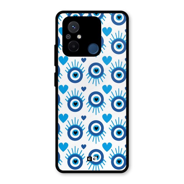 Hands Draw Eye Metal Back Case for Poco C55