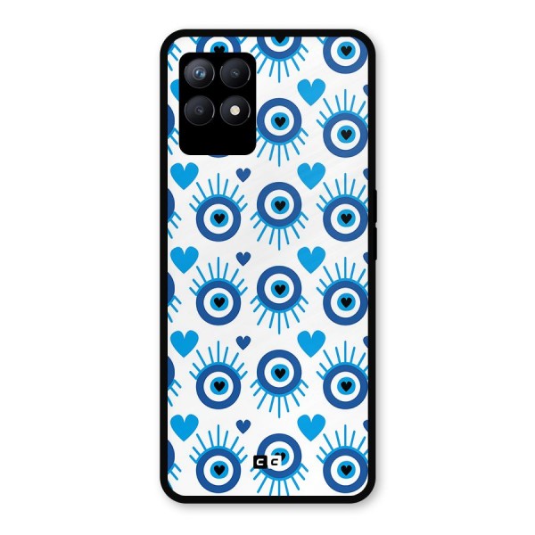 Hands Draw Eye Metal Back Case for Realme 8i