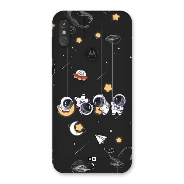 Hanging Astronauts Back Case for Motorola One Power