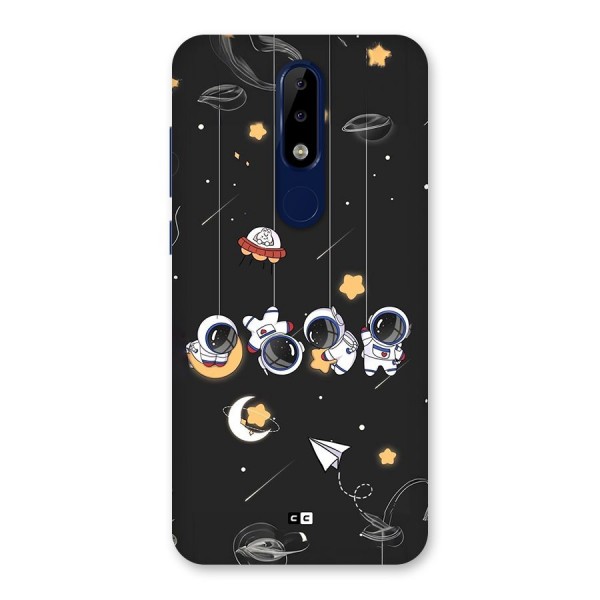 Hanging Astronauts Back Case for Nokia 5.1 Plus