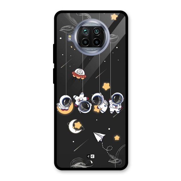 Hanging Astronauts Glass Back Case for Mi 10i