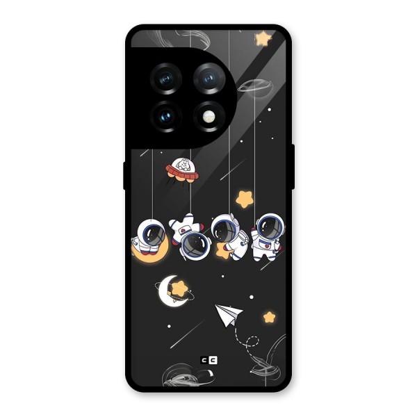 Hanging Astronauts Glass Back Case for OnePlus 11