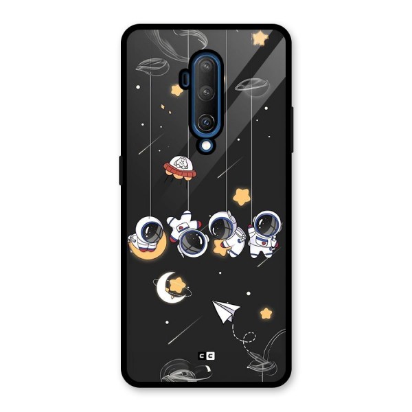 Hanging Astronauts Glass Back Case for OnePlus 7T Pro