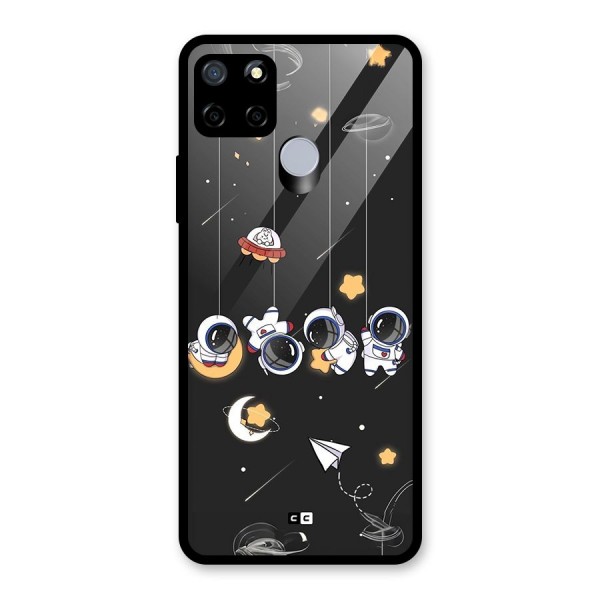 Hanging Astronauts Glass Back Case for Realme C12