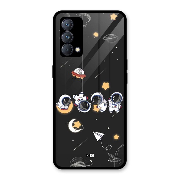 Hanging Astronauts Glass Back Case for Realme GT Master Edition