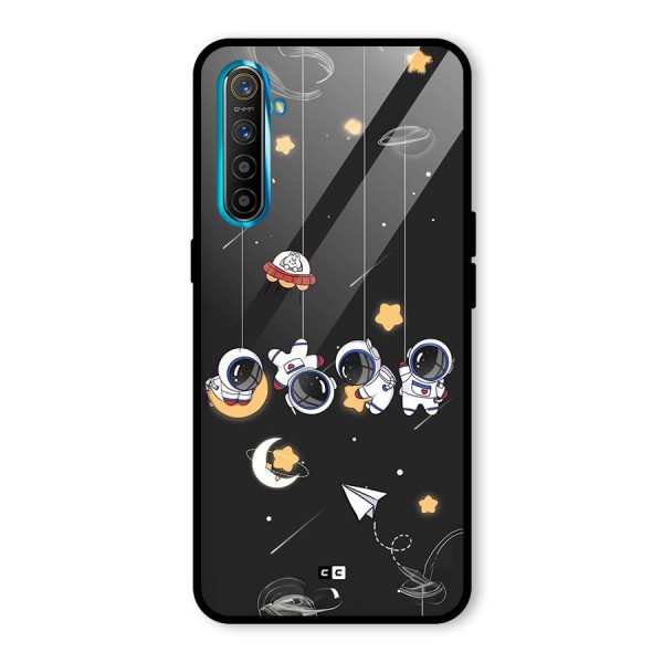 Hanging Astronauts Glass Back Case for Realme X2