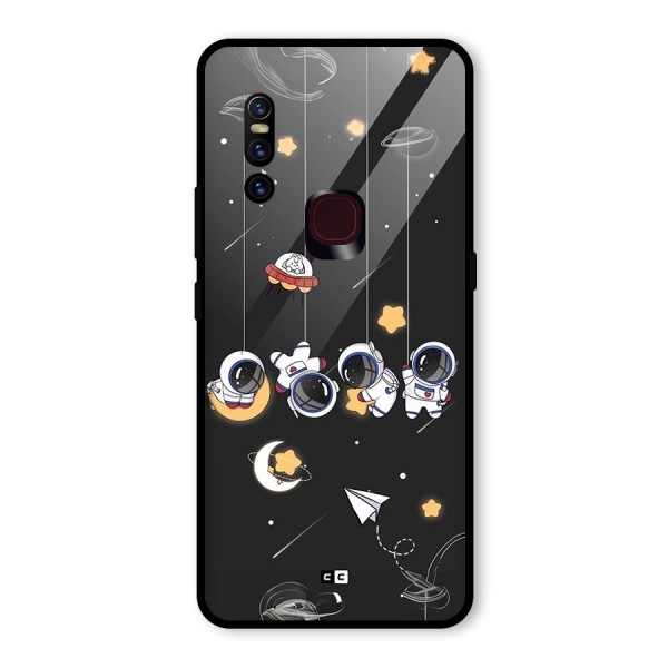 Hanging Astronauts Glass Back Case for Vivo V15