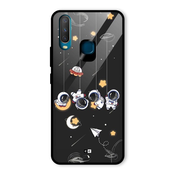 Hanging Astronauts Glass Back Case for Vivo Y15