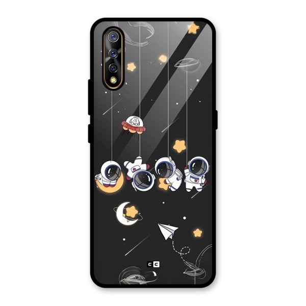 Hanging Astronauts Glass Back Case for Vivo Z1x