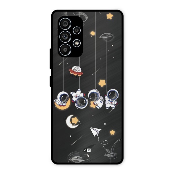 Hanging Astronauts Metal Back Case for Galaxy A53 5G