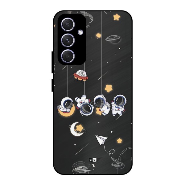 Hanging Astronauts Metal Back Case for Galaxy A54