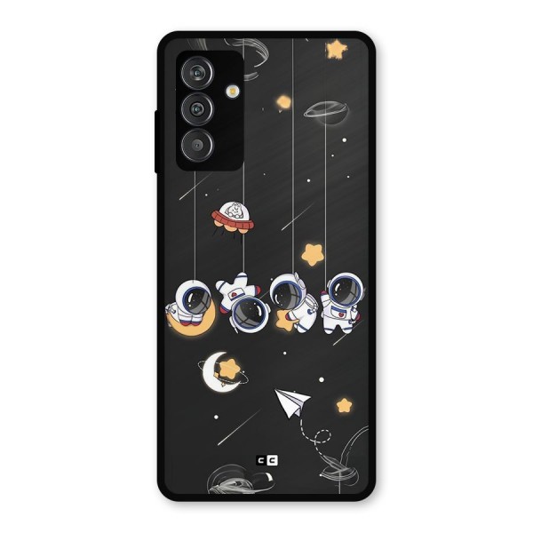 Hanging Astronauts Metal Back Case for Galaxy F13