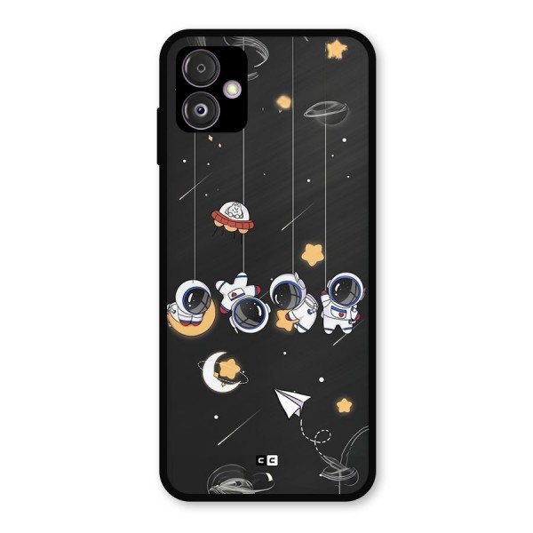 Hanging Astronauts Metal Back Case for Galaxy F14