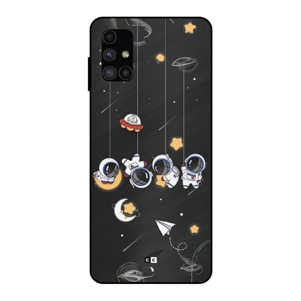 Hanging Astronauts Metal Back Case for Galaxy M51