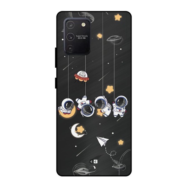 Hanging Astronauts Metal Back Case for Galaxy S10 Lite