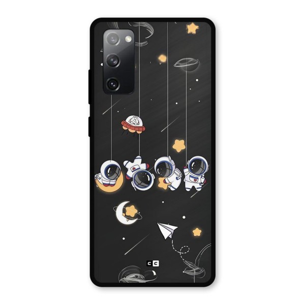 Hanging Astronauts Metal Back Case for Galaxy S20 FE