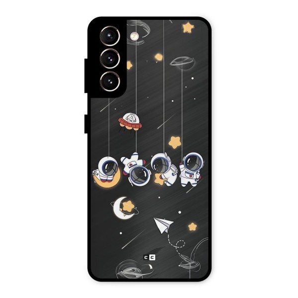 Hanging Astronauts Metal Back Case for Galaxy S21 5G