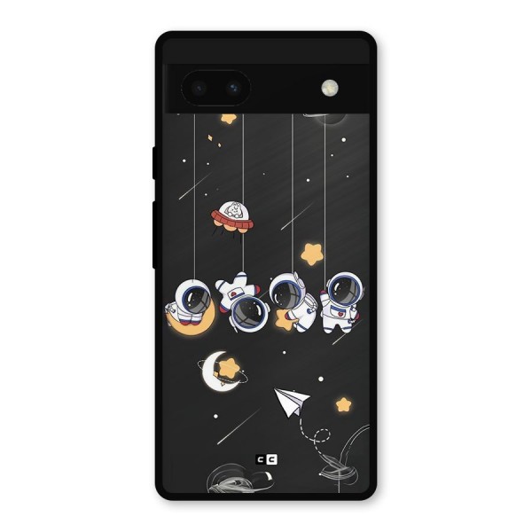 Hanging Astronauts Metal Back Case for Google Pixel 6a