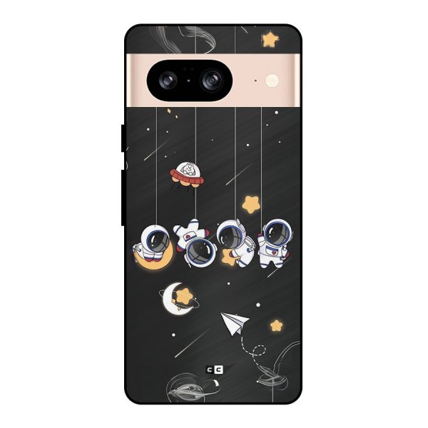 Hanging Astronauts Metal Back Case for Google Pixel 8