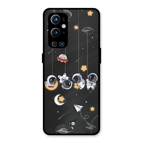 Hanging Astronauts Metal Back Case for OnePlus 9 Pro