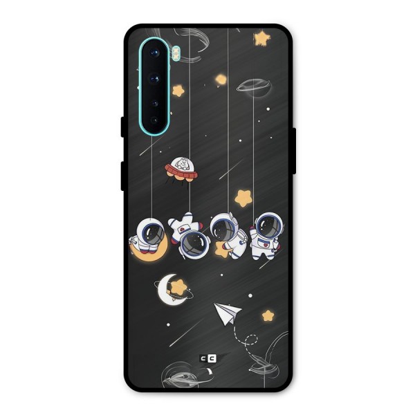 Hanging Astronauts Metal Back Case for OnePlus Nord