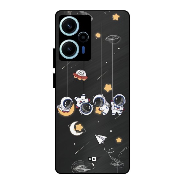 Hanging Astronauts Metal Back Case for Poco F5