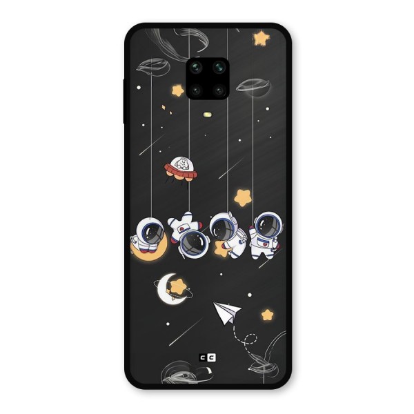 Hanging Astronauts Metal Back Case for Poco M2 Pro