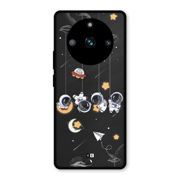 Hanging Astronauts Metal Back Case for Realme 11 Pro