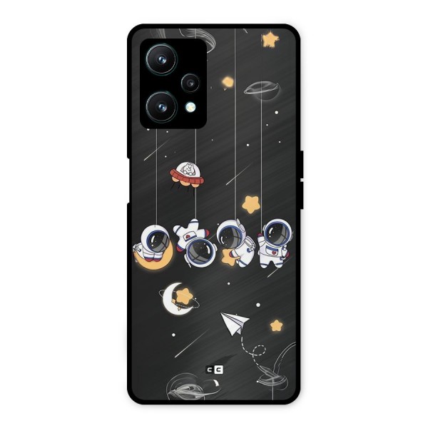 Hanging Astronauts Metal Back Case for Realme 9 Pro 5G