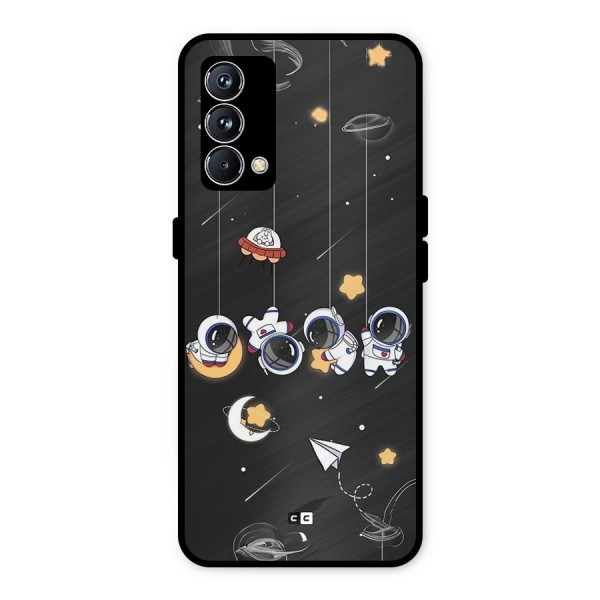 Hanging Astronauts Metal Back Case for Realme GT Master Edition