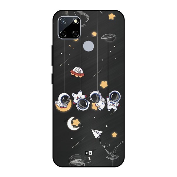 Hanging Astronauts Metal Back Case for Realme Narzo 20