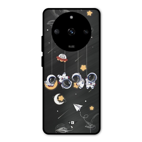 Hanging Astronauts Metal Back Case for Realme Narzo 60 5G