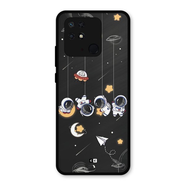 Hanging Astronauts Metal Back Case for Redmi 10