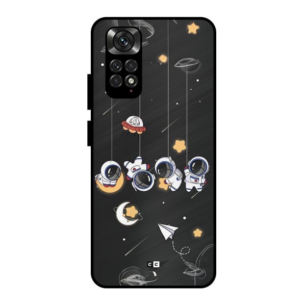 Hanging Astronauts Metal Back Case for Redmi Note 11 Pro
