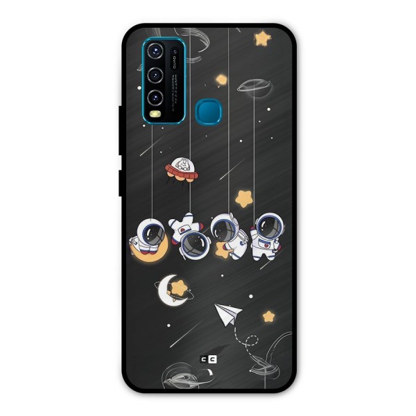 Hanging Astronauts Metal Back Case for Vivo Y50