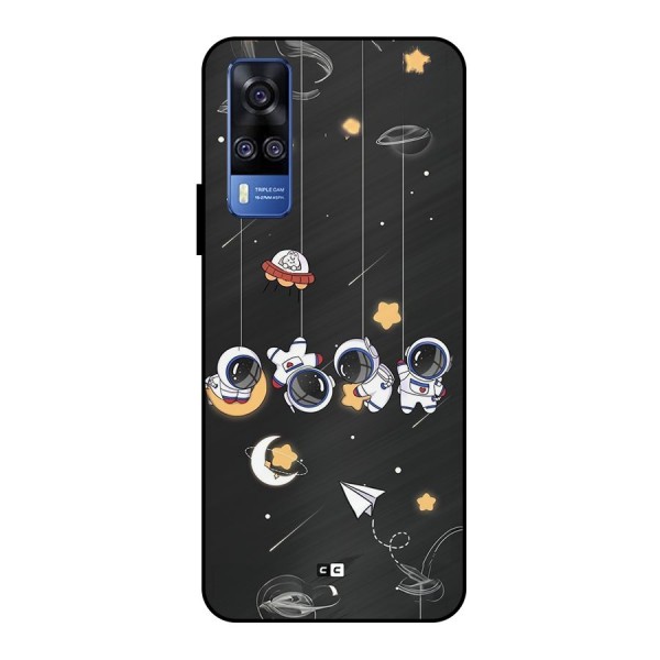 Hanging Astronauts Metal Back Case for Vivo Y51