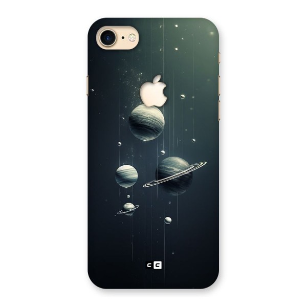 Hanging Planets Back Case for iPhone 7 Apple Cut