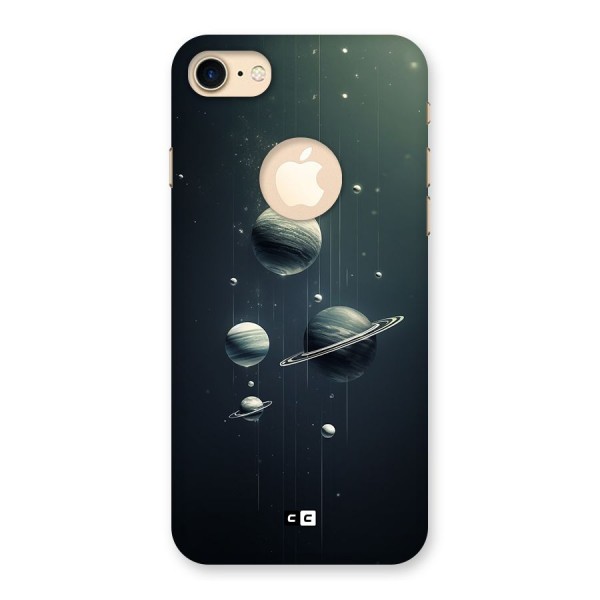 Hanging Planets Back Case for iPhone 8 Logo Cut