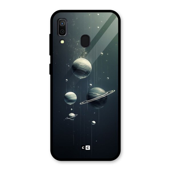 Hanging Planets Glass Back Case for Galaxy A30