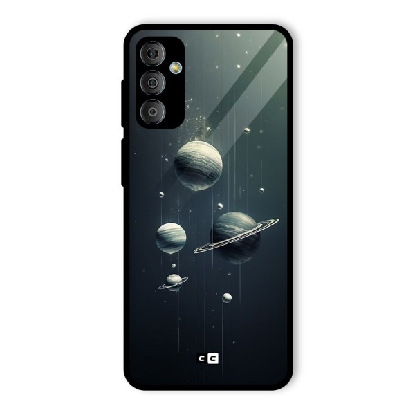 Hanging Planets Glass Back Case for Galaxy F23