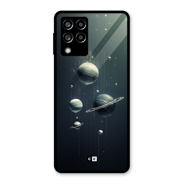 Hanging Planets Glass Back Case for Galaxy M53 5G