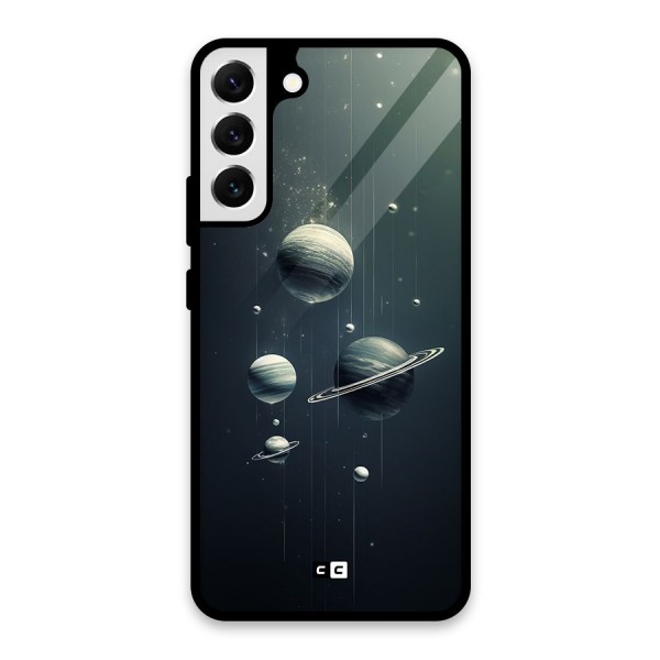 Hanging Planets Glass Back Case for Galaxy S22 Plus 5G