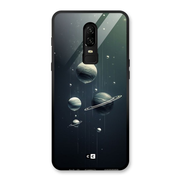 Hanging Planets Glass Back Case for OnePlus 6