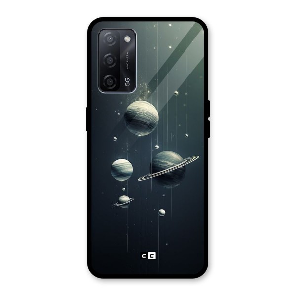 Hanging Planets Glass Back Case for Oppo A53s 5G