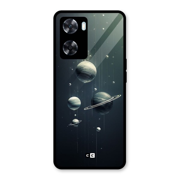 Hanging Planets Glass Back Case for Oppo A77s