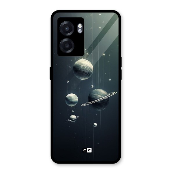 Hanging Planets Glass Back Case for Oppo K10 (5G)