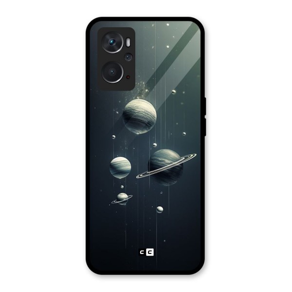 Hanging Planets Glass Back Case for Oppo K10 4G