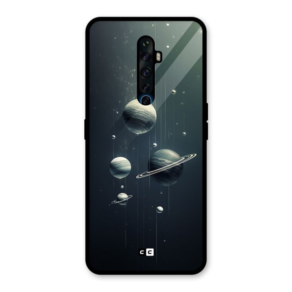 Hanging Planets Glass Back Case for Oppo Reno2 Z