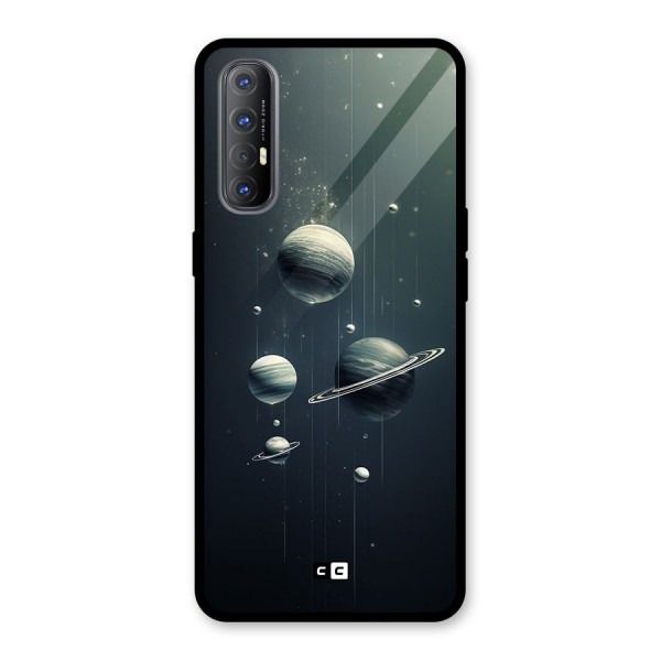 Hanging Planets Glass Back Case for Oppo Reno3 Pro