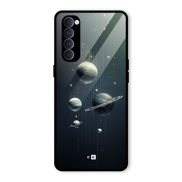 Hanging Planets Glass Back Case for Oppo Reno4 Pro